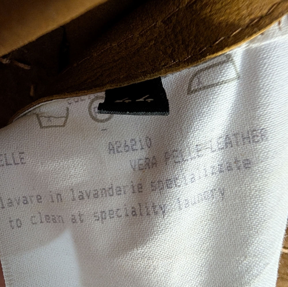 VERAPELLE italian leather Jacket Size IT 44 US 8 - Picture 12 of 13